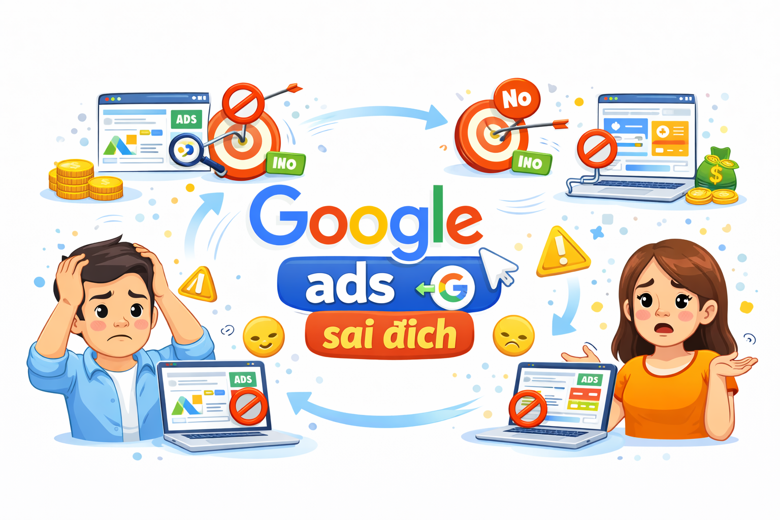 Vì sao Google ads có nhiều lượt click nhưng không hiệu quả